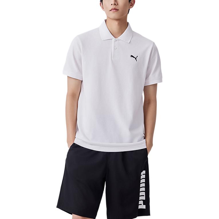 PUMA Polo Shirts Men's White Polo Collar Moderate Other 683486-02
