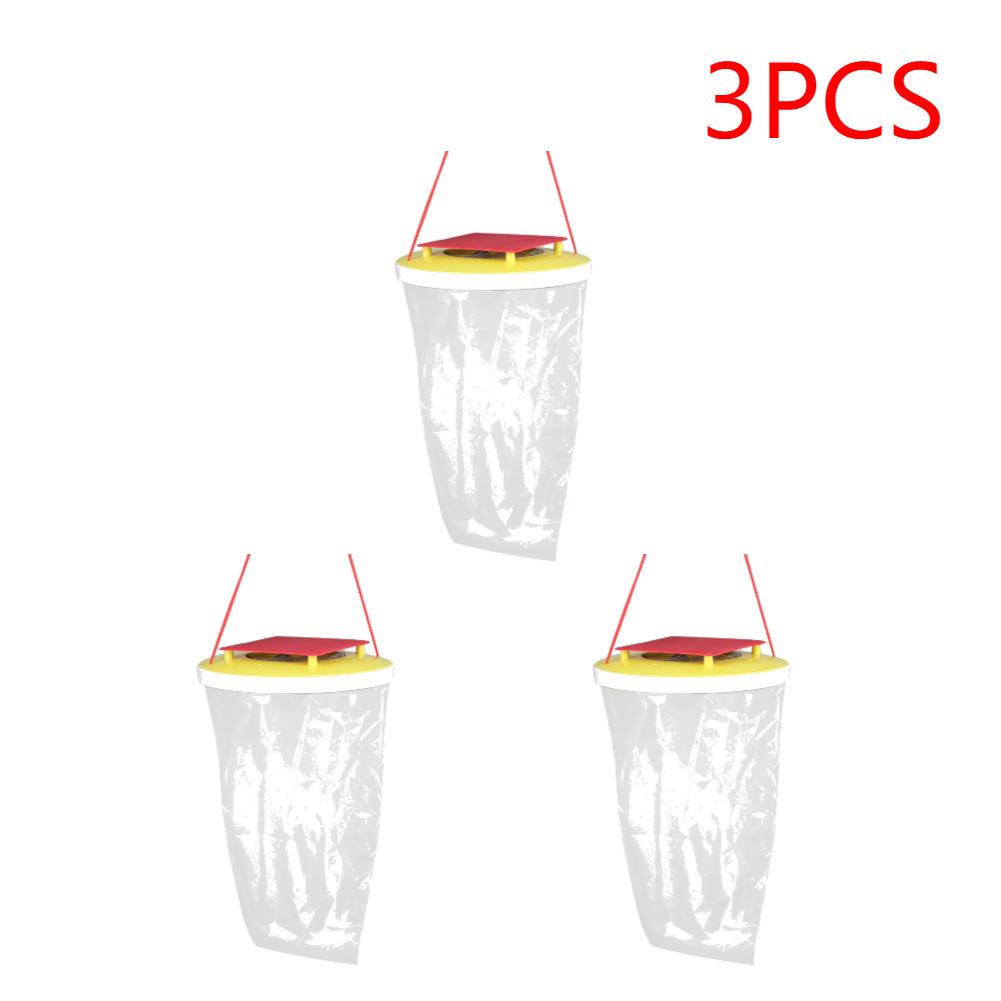 1-5PCS Disposable Hanging Fly Trap Bag Disposable Flies Trap Non-Toxic Mosquito Trap Catcher Fly Wasp Insect Bug Killer for Outd