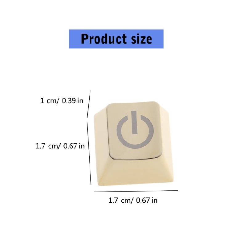 Elegant ESC Keycap, Zinc Alloy with Lasers Etching Key Button Covers for Customs Mechanical Keyboards