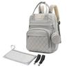 Portable Folding Diaper Bag: Large Capacity Shoulder Bag for Travel, Stroller Hanging, with Baby Bottle Holder and Changing Pad