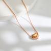 Simple Niche Love Necklace, Versatile Jewelry Titanium Steel Collarbone Chain Does Not Fade