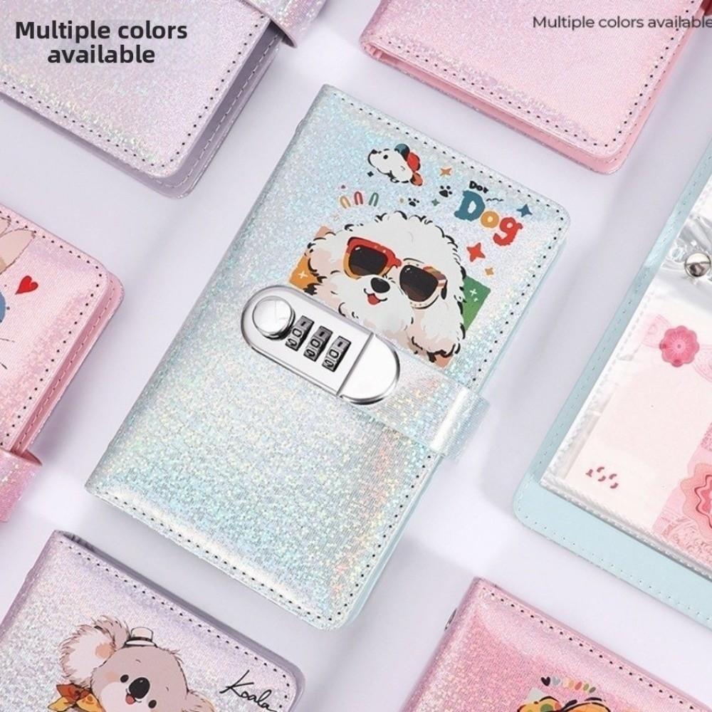 Password Lock Money Saving Book Portable Budget Planner Convenient Cash Saving Binder Unisex