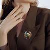 Scarf Brooch Clip Cute Crab for Women Men Vintage Enamel Lapel Fashion Accessory Pin Ocean Animal Jackets Hats Scarves Bags Elegant Jewelry