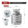 M10 M14 Angle Grinder Accessories Wide Compatibility Metal Grooving Machine Polisher Tools for Metal Deburring Polishing Work