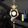 Car Aromatherapy Hanging Ornament for Odor Removal - Rearview Mirror Pendant with Empty Bottle.
