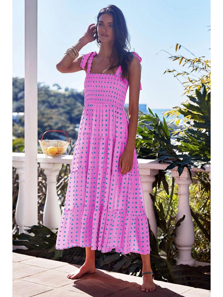 French High-End 2026 Spring/Summer Women's Sexy Printed Spaghetti Strap Dress