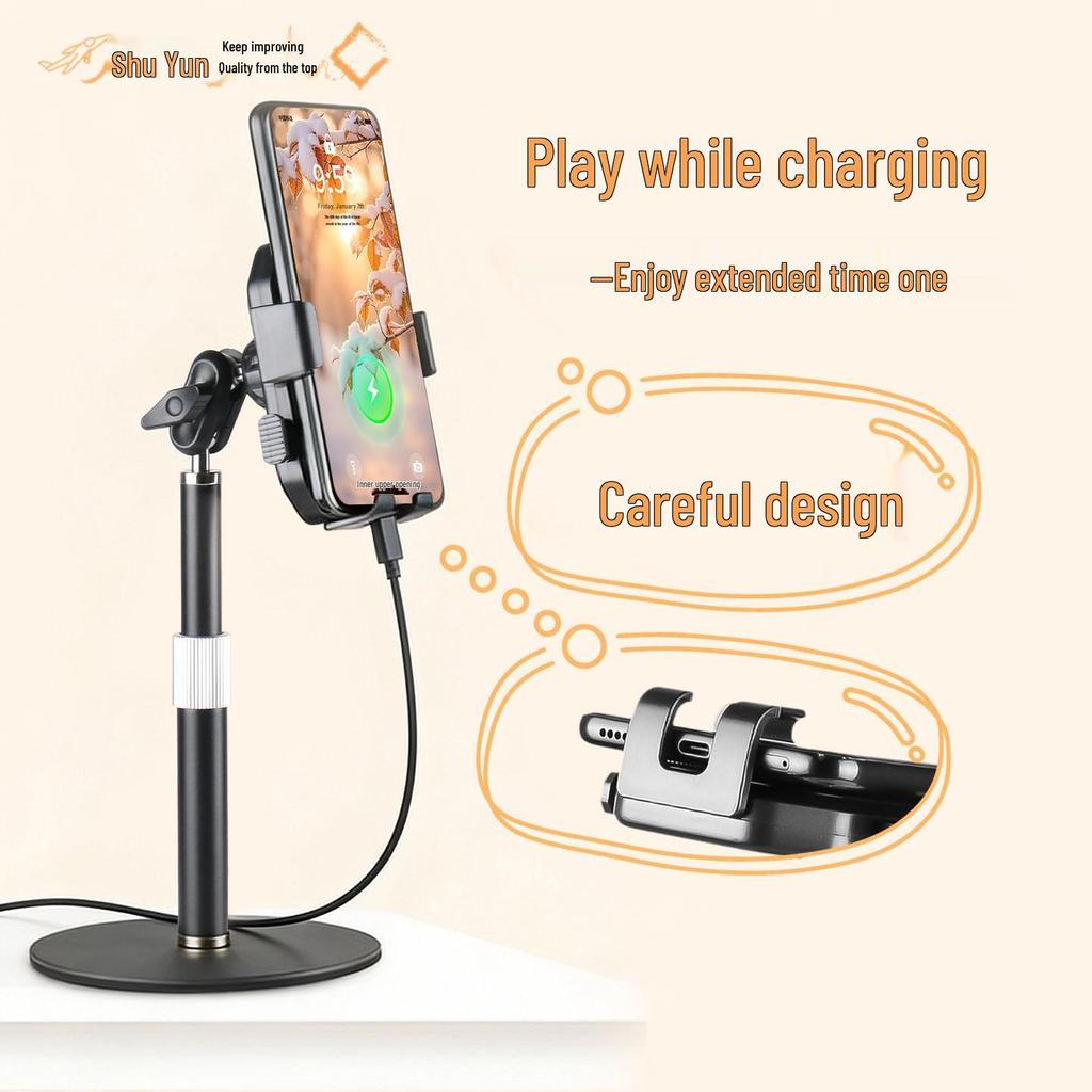 2026 Adjustable Metal Desktop Phone Holder - 360° Rotating Stable Stand for Home