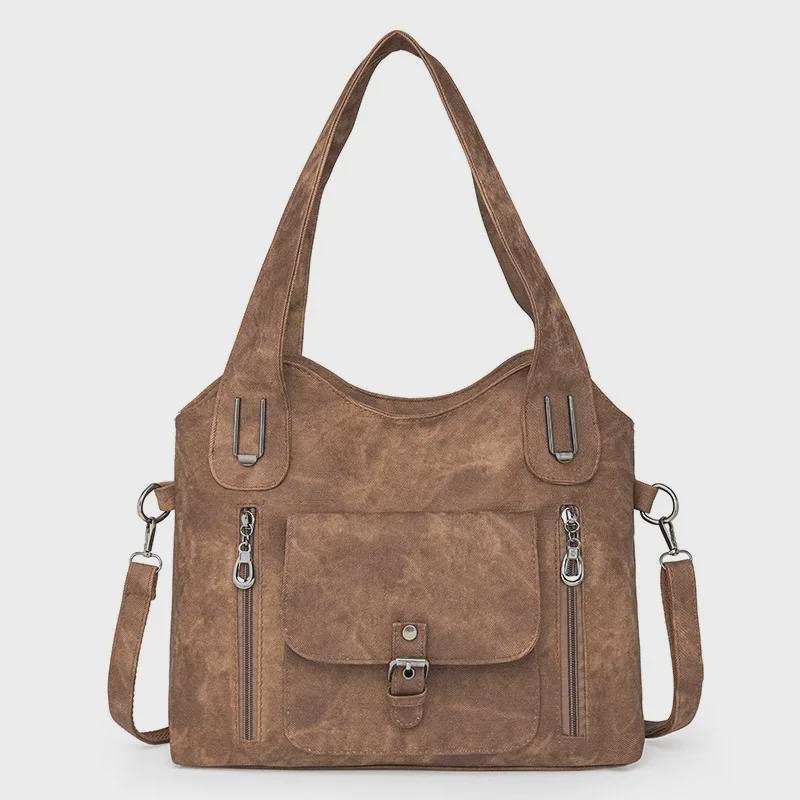 Women's Large Capacity Retro Shoulder Messenger Handbag