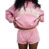 Women's Trendy Loose Mid-Length Sweatshirt, Plus Velvet Thickened, Round Neck, Long Sleeve - Autumn/Winter 2025 Collection.