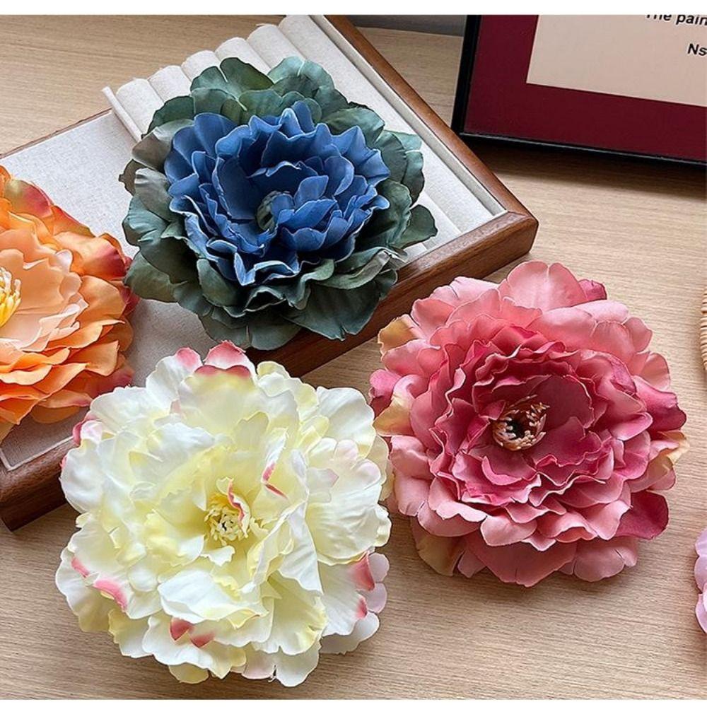 Simulation Flower Hair Clip 14cm Girl Hairpins Fashion Brooch Pin  Wedding Headwear