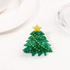 Strong Grip Hair Claw Christmas Themed Hair Clip Christmas Tree Gingerbread Man Snowflake Pattern