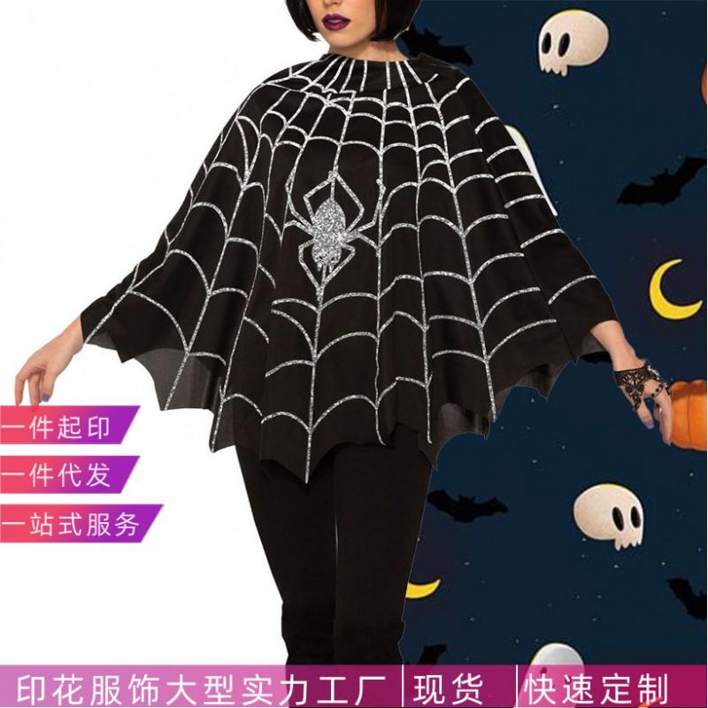 Halloween Costume Vampire Role Play Spider Cape Stage Performance Party