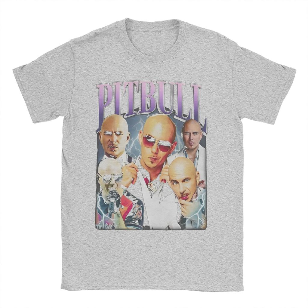 Lustiges Pitbull Rapper T-Shirt für Männer Frauen Rundhals Baumwolle T-Shirt Mr Worldwide Kurzarm T-Shirt Geburtstagsgeschenk Kleidung