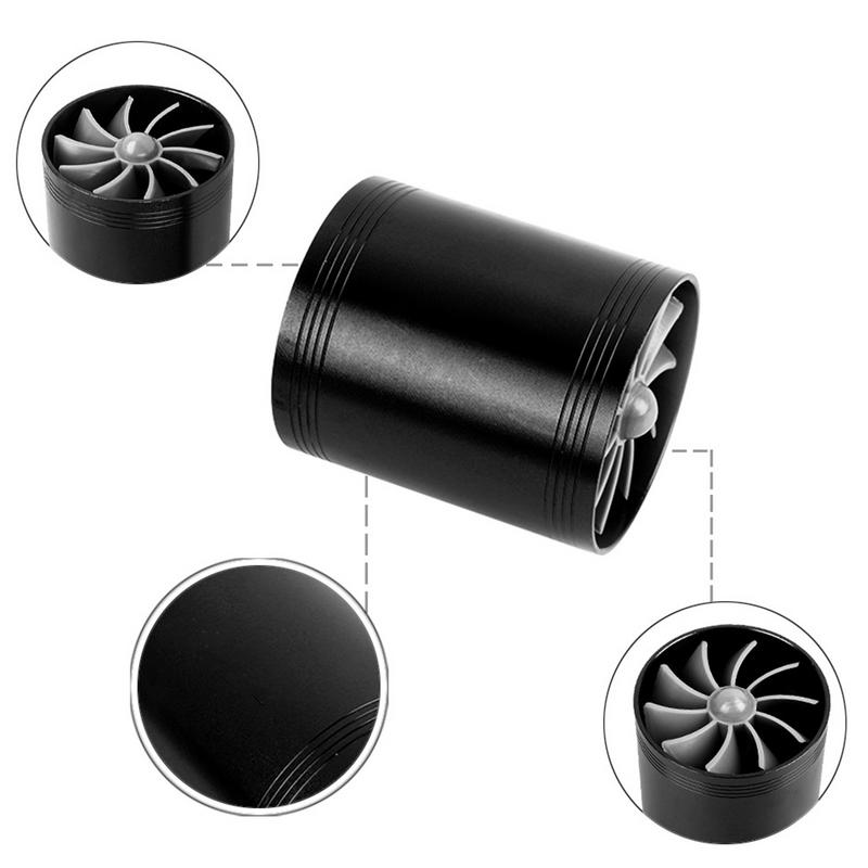 För Turbinluft Turbonator För Bil Luft Turbo Delar Motorinsug Turboladdare Aluminium Dubbelfläkt Motor Turboladdare Energi