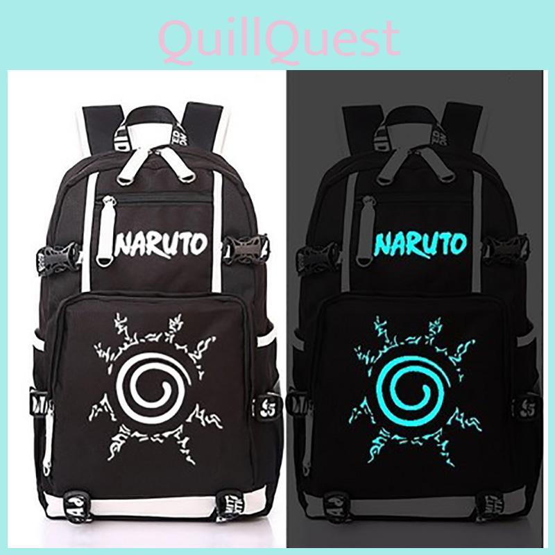 Capacity Luminous Large Anime Naruto Pattern Backpack School Bag Cosplay