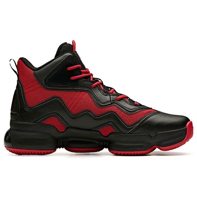 Anta Yukun 2 High-Top Basketball Shoes Men Sneakers Black Red 91941182-3