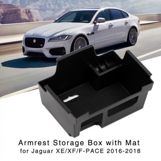 Armrest Storage Box for Jaguar F-Pace 2016- XE / XF 2016-22 Central Console