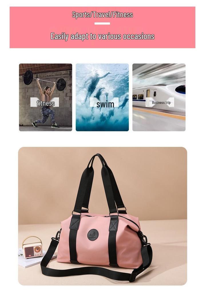 Large Capacity Lightweight Travel Tote with Wet & Dry Separation