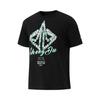 Li Ning Professional Basketball Series Jimmy Butler China Tour Comfortable Casual Printed Pullover Loose Short Sleeve T-Shirt Men Tops Black AHSUG15-1