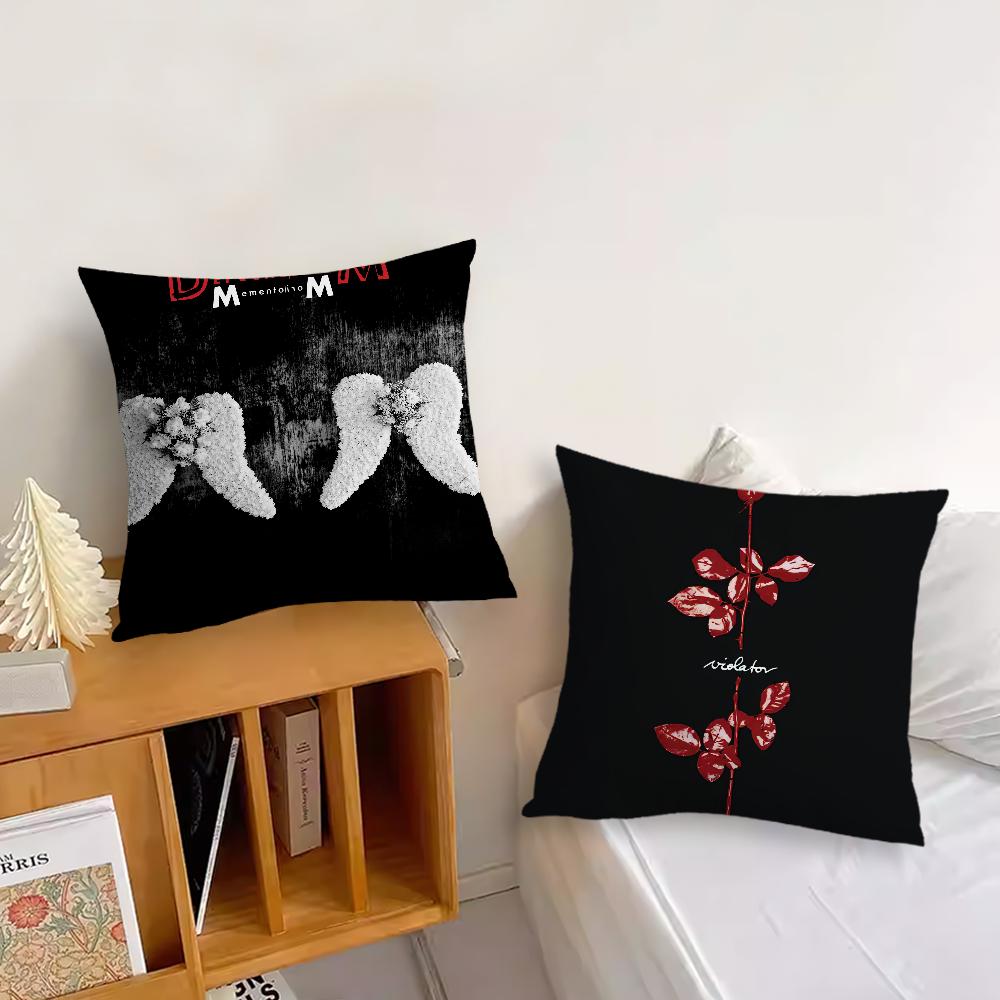 Band D-Depeche M-Mode Mement cushion cover Living Room Accent Couch Back Support Square Lounge Restful Nap Companion Pillow Case
