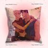O-Osora Comic Pillow Covers Cartoon Sofa Decorative Home Double-Sided Printing Short Plush Cute Cushion Cover
