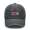 Adjustable Baseball Cap - Vintage Washed Print "250 YEARS 1776 AMERICA" Unisex Hat For Patriotic Events Daily Wear Outdoor Sports