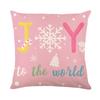 4pcs/Set Christmas Tree Linen Printed Pillowcase Christmas Sofa Decorative Back Cushion Cover Cushion Cover without Pillow Core