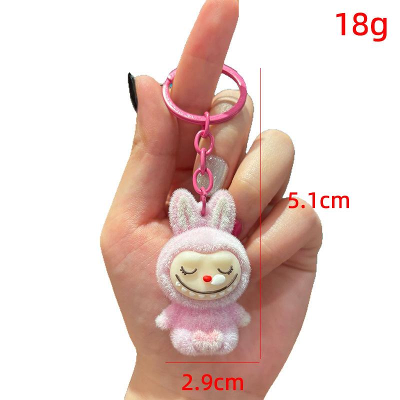 Keychain DIY Jewelry Accessories Three-dimensional Doll Cute Grain Tide Play Car Bag Pendant