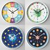 Neue 8 Zoll Runde Wanduhr Modernes Design Leise Zeitmesser Für Kinder Wohnzimmer Schlafzimmer Lernuhren Dekorationszubehör
