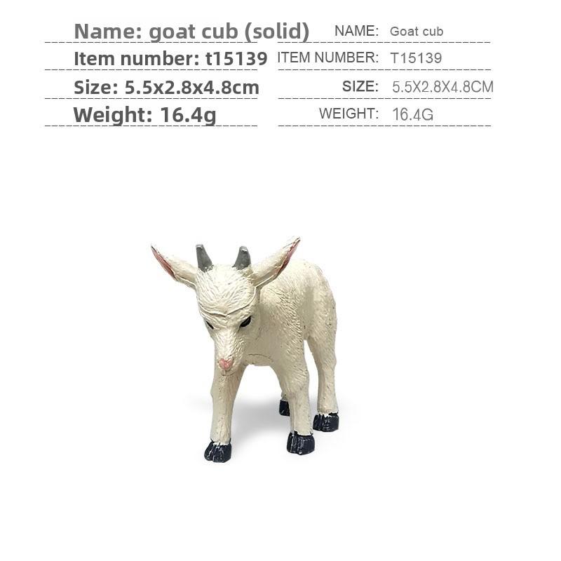 Farm Animal Goat Figurine Collection Model With Pvc Material For Kids Farm Play