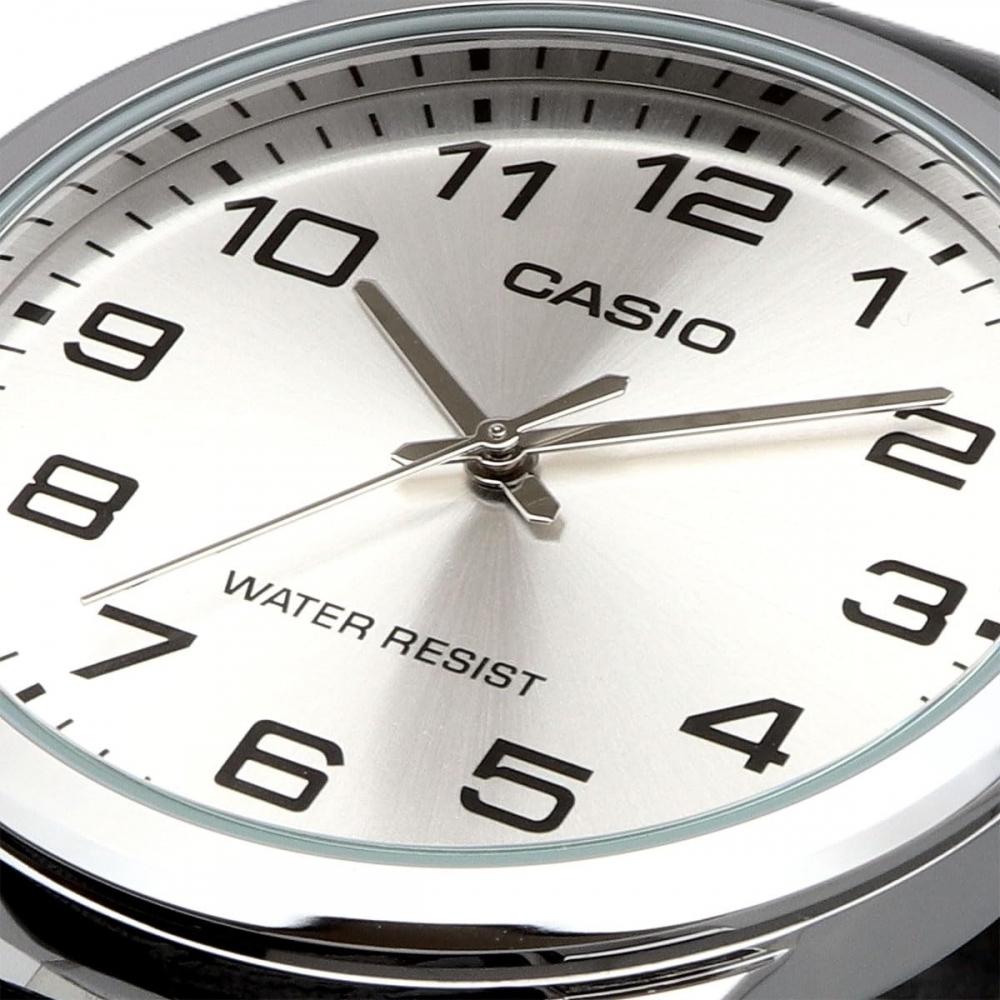 Casio Ανδρικό Ρολόι CASIO Αναλογικό Χαλαζία MTP-V001L-7B Απλή Συσκευασία Χωρίς Κουτί Παρουσίασης Ασημί Μοντέλο Εξωτερικού