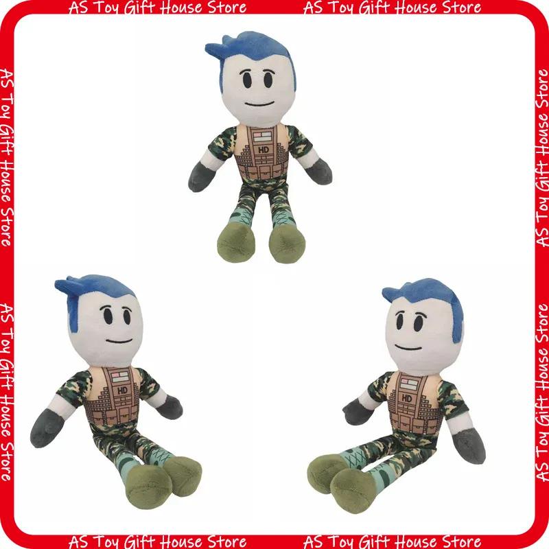 Roblox Plush Toy Military Style Stuffed Doll Game Character Soft Cartoon Figure For Game Fans Birthday Gift Room Decor