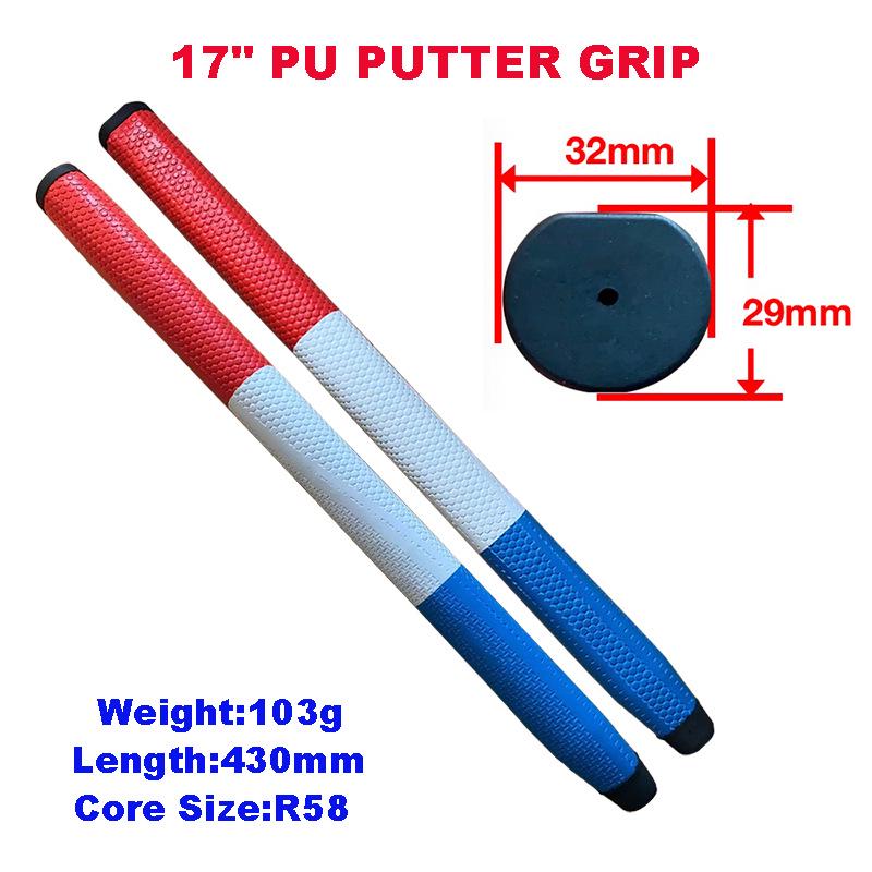 Customizable 17-Inch Lightweight Push Rod Golf Club Grip with Logo красный/белый