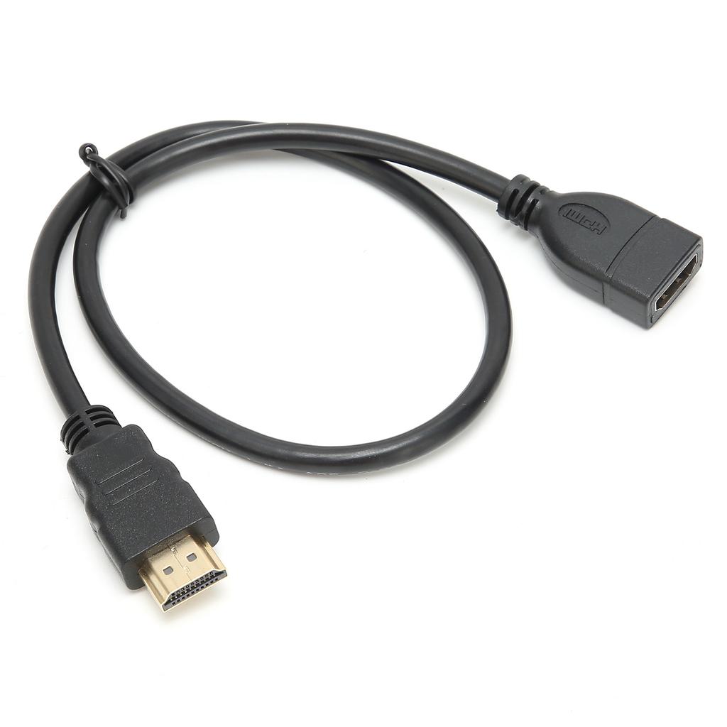 50cm Male to Female Extension Cable HD Multimedia Interface Audio Converter Cable