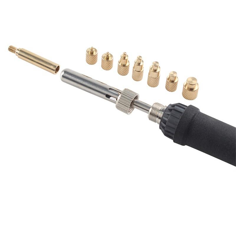 A96I-Heat Set Insert Soldering Iron Tip M2-M8 Brass Hot Melt Inset Nut Embedded Thread Insertion Kit For 3D Printing Parts EU Pl