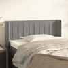 VidaXL Headboard with Ears Light Grey 83x16x78-88 Cm Velvet3119036