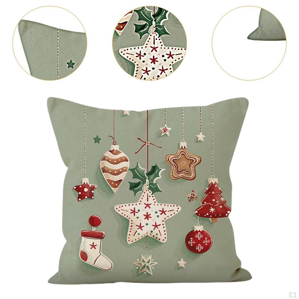 Christmas Decorative Pillow Cover for Home Use, Cushion Case Winter