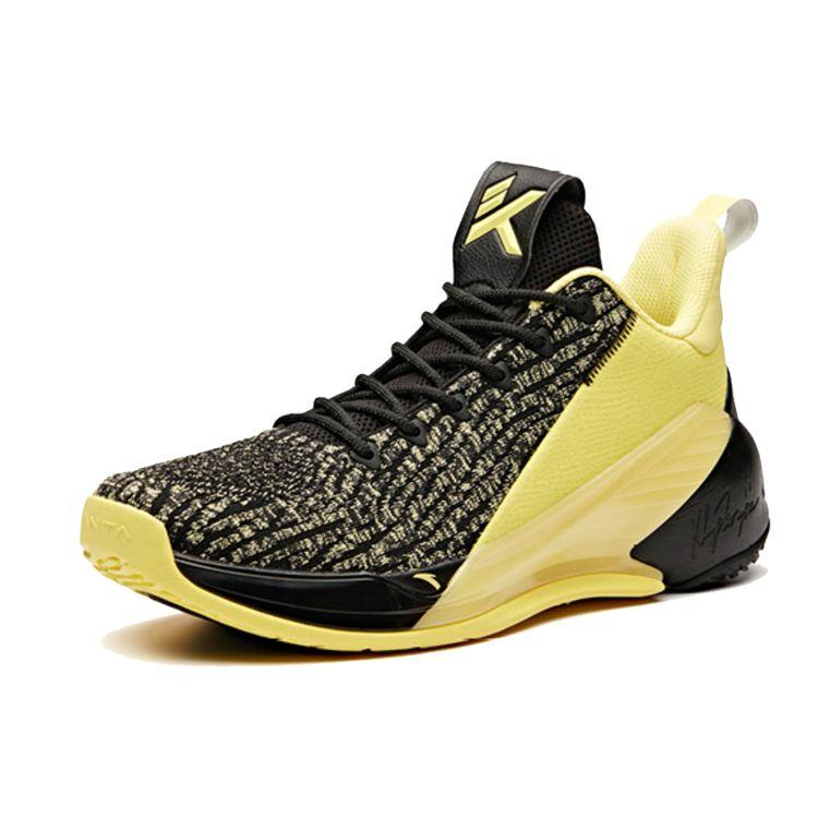Anta KT4 Shock Absorption Non-Slip Breathable Low-Top Basketball Shoes Men Sneakers Yellow Black 11921102-3