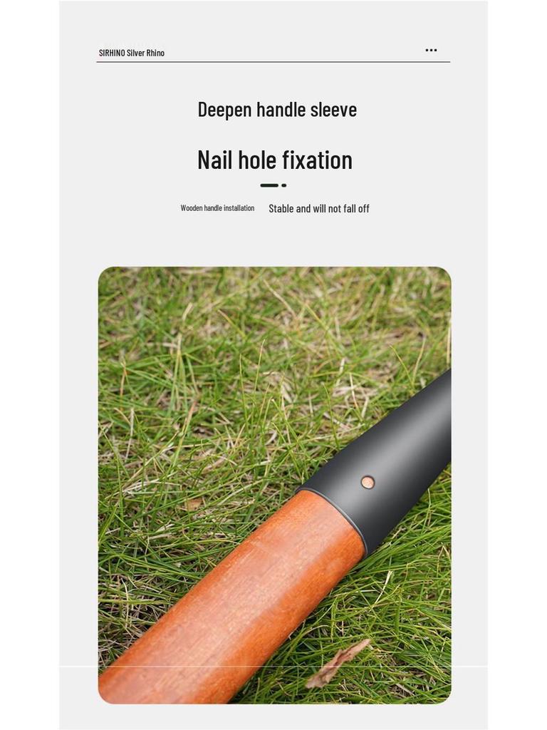 Manganese Steel Hoe: Traditional Agricultural Tool for Planting, Weeding, and Shoveling.