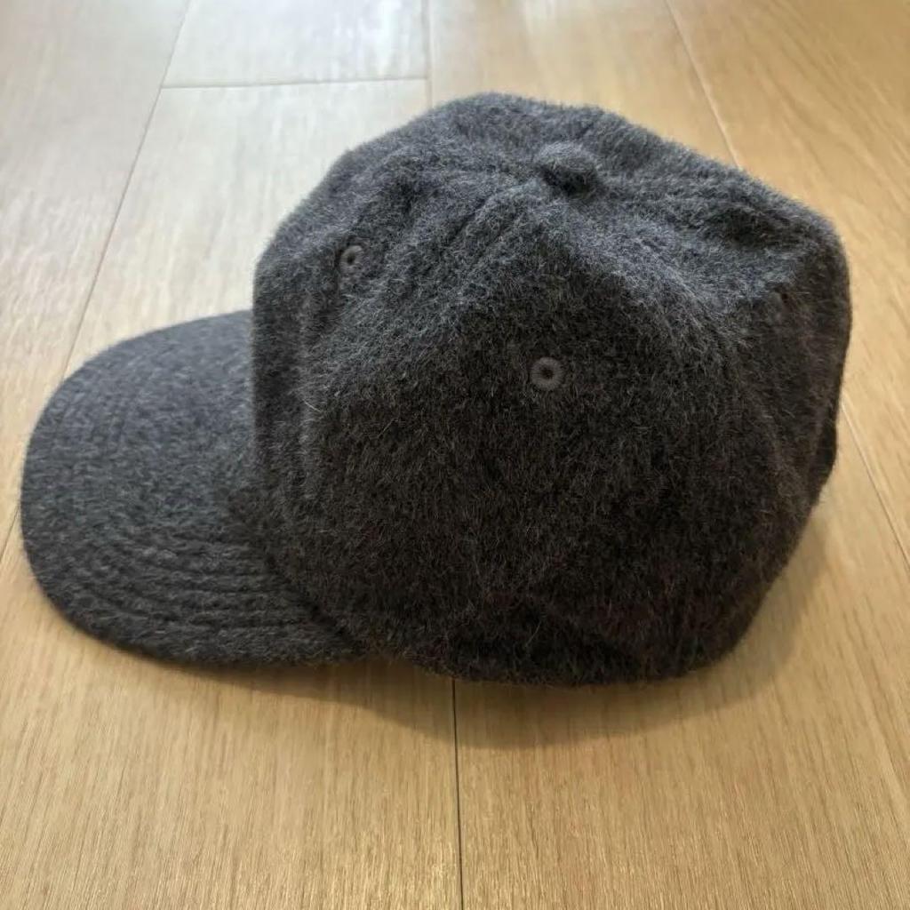 [USED] Takayuki Kijima Angora and Wool Cap, Dark Gray