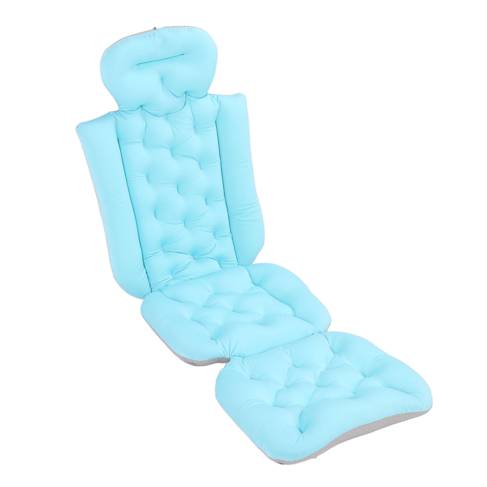 

Подушка для ванны на все тело, толстая подушка для ванны, нескользящий коврик для ванной с присосками для подголовника и шеи