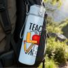 1PC Teach Love Inspire Letter Art 750ml Color Plastic Sports Water Bottle Leakproof Flip Straw Lid Suitable for Sports Office Home Use