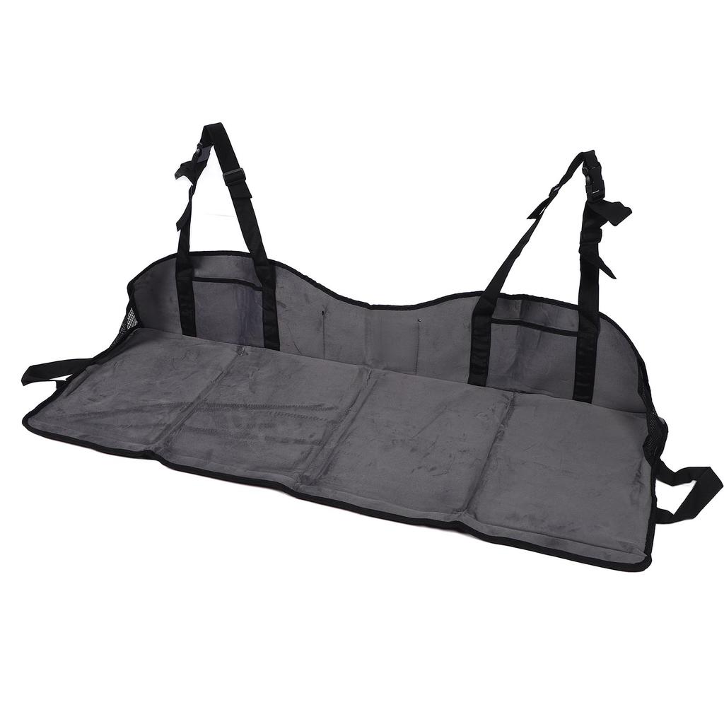 Foldable Car Back Seat Extender Soft Enhanced Comfort Plush Portable Rear Seat Mattrss Extension Plate for Vehicle SUV
