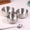 Korean Style 304 Double-layer Thick Durable Stainless Steel Rice Bowl Soup Rice Bowl Cuisine Home Child Small Bowl Cuisine