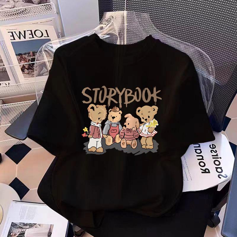 New Shoulder Cotton Short-sleeved T-shirt Women's Fashion Versatile Age-reducing and Thin Niche Top Bottoming Shirt Summer