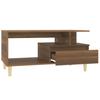  Coffee Table, Brown Oak 90x49x45 Cm, Wood-based Material