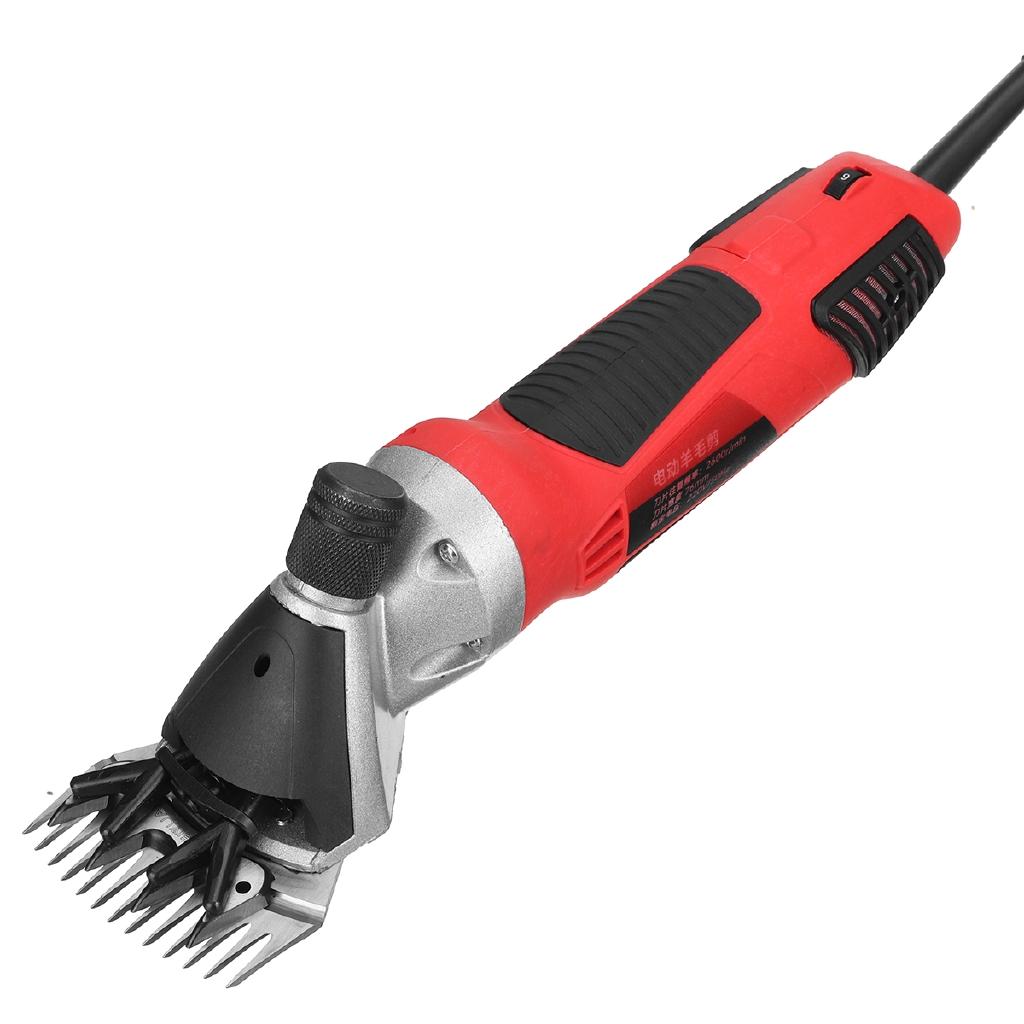 1500W 220V 13 Teeth 6 Gears Electric Sheep Shearing Cutter Scissor Goat Wool Shaving Adjustment Push Trimmer Tool Cutter Machine