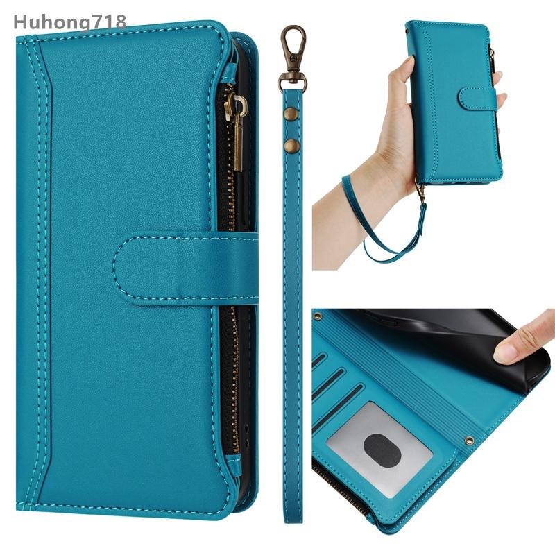 Zipper Leather Case For Redmi 6 7 8 9 Power 10 Prime Plus 2022 11 12 13 6A 8A 9T 9A 9i 9C Nfc 9AT 10A 10C 10X 11A 12C 13X 4G 5G Wallet Cover Casing