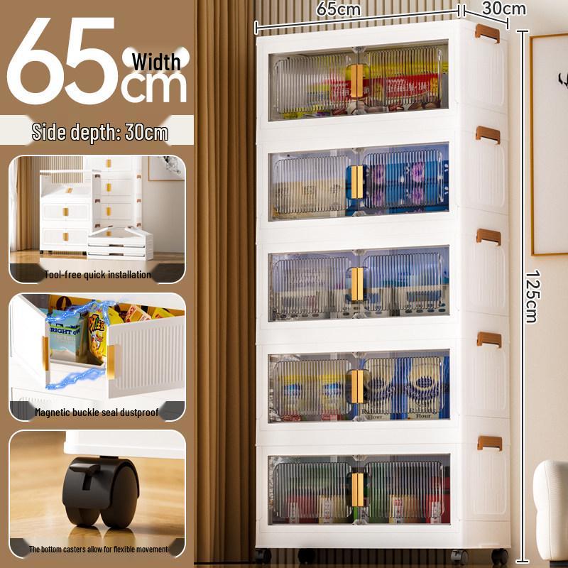 Pre-Assembled Storage Cabinet: Bedroom Wardrobe & Toy Organizer