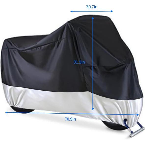Motorcycle Dirt Bike Cover All Season for Sur Ron Ultra Bee, Waterproof Sun Outdoor Protection Durable Cover with Storage Bag & Safety Lock Holes